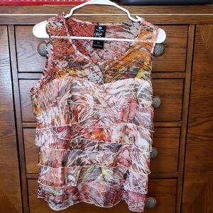 Point Zero Multicolor Sleeveless Blouse